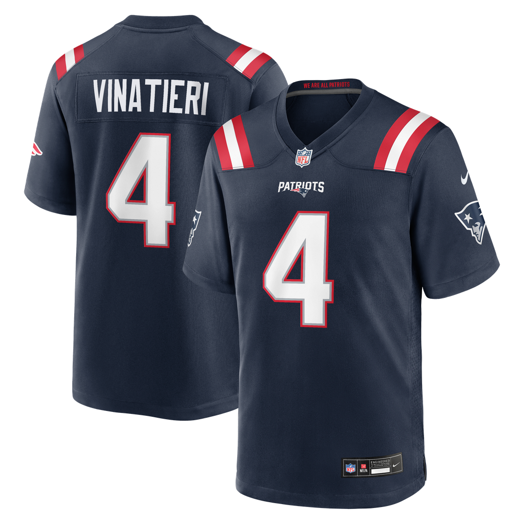 Adam Vinatieri New England Patriots Nike Navy Team Retired Game Jersey