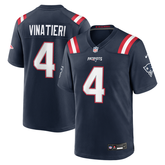 Adam Vinatieri New England Patriots Nike Navy Team Retired Game Jersey