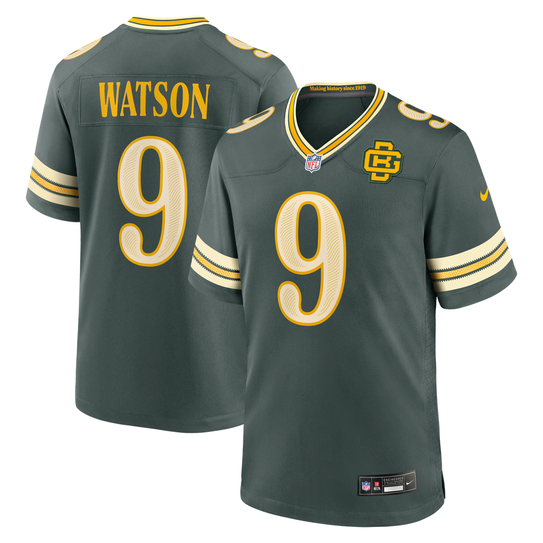Christian Watson Green Bay Packers Nike Green 2026 Rivalries Collection Game Jersey
