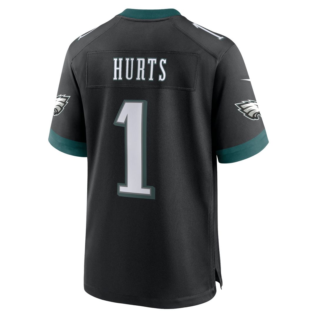 Jalen Hurts Philadelphia Eagles Nike Black Alternate Game Jersey