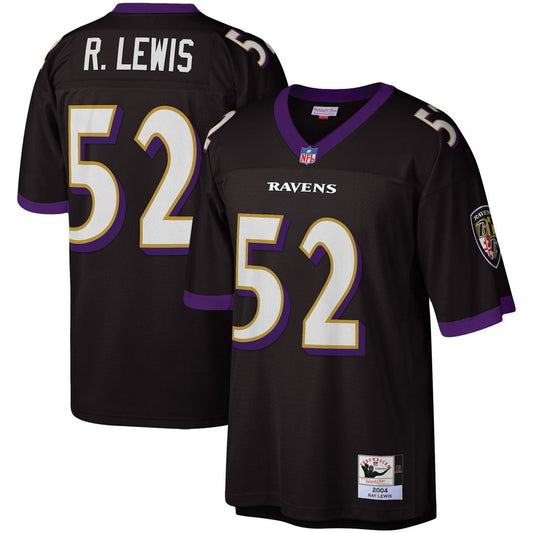Ray Lewis Baltimore Ravens Mitchell & Ness Black Legacy Replica Jersey