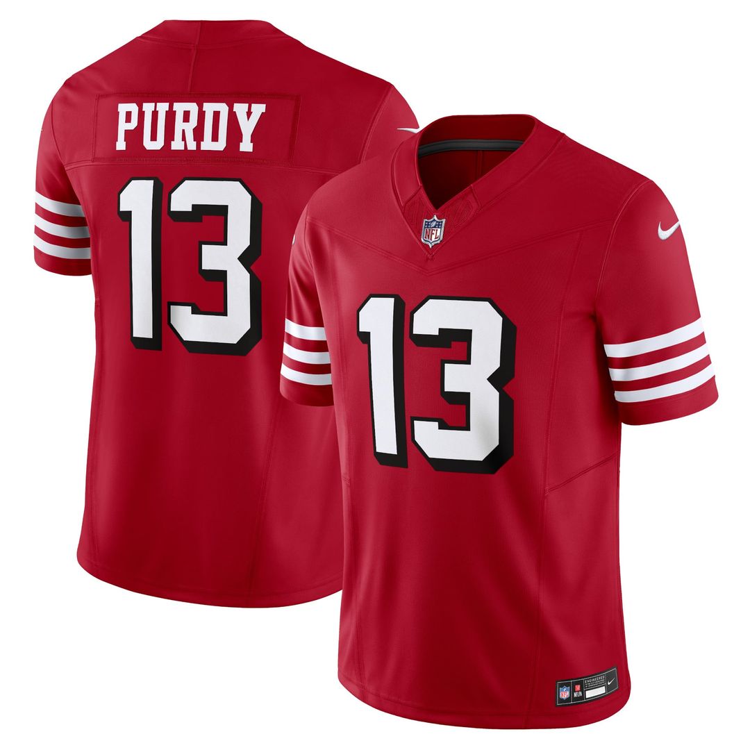 Brock Purdy San Francisco 49ers Nike Scarlet Vapor F.U.S.E. Limited Jersey