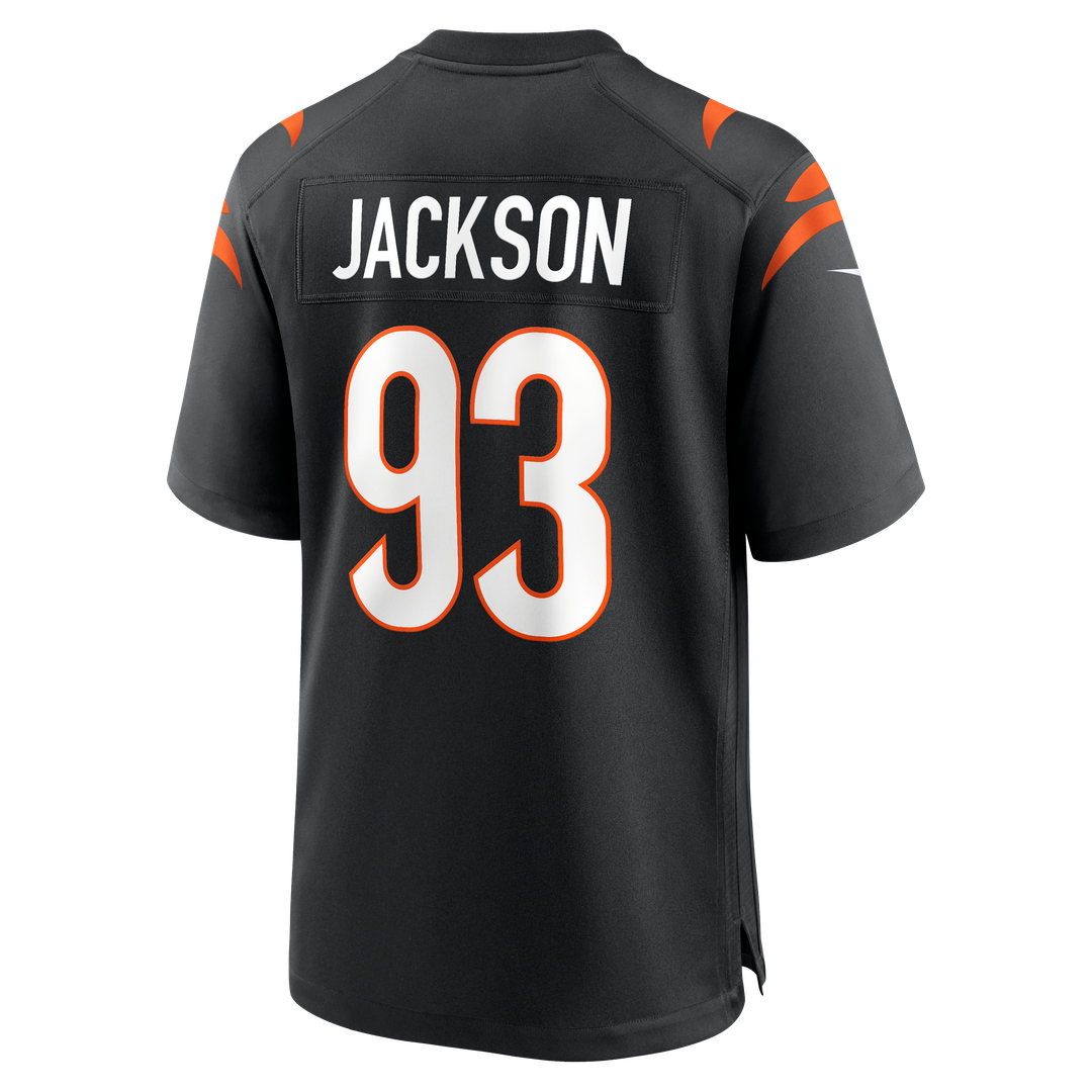 McKinnley Jackson Cincinnati Bengals Nike Black Game Jersey
