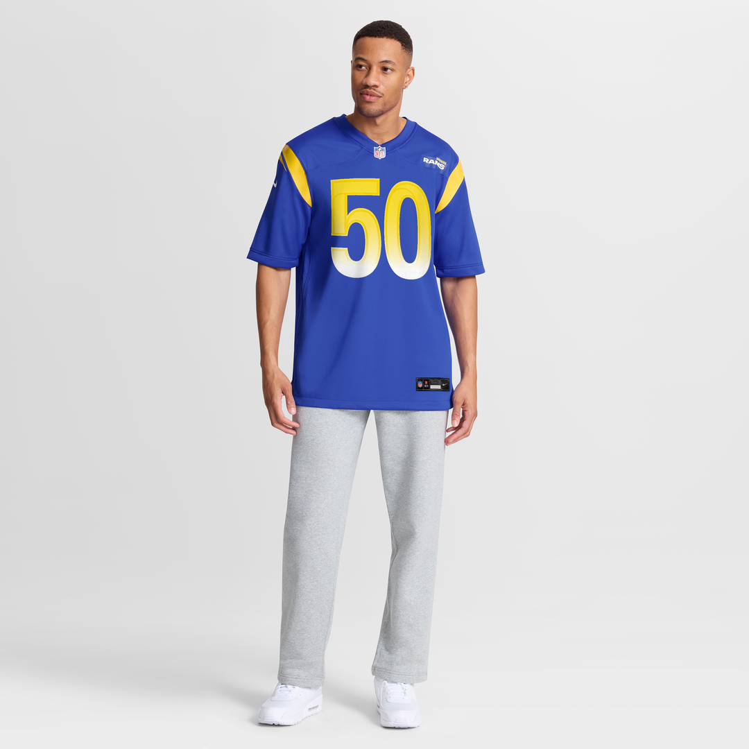 Beaux Limmer Los Angeles Rams Nike Royal Team Game Jersey