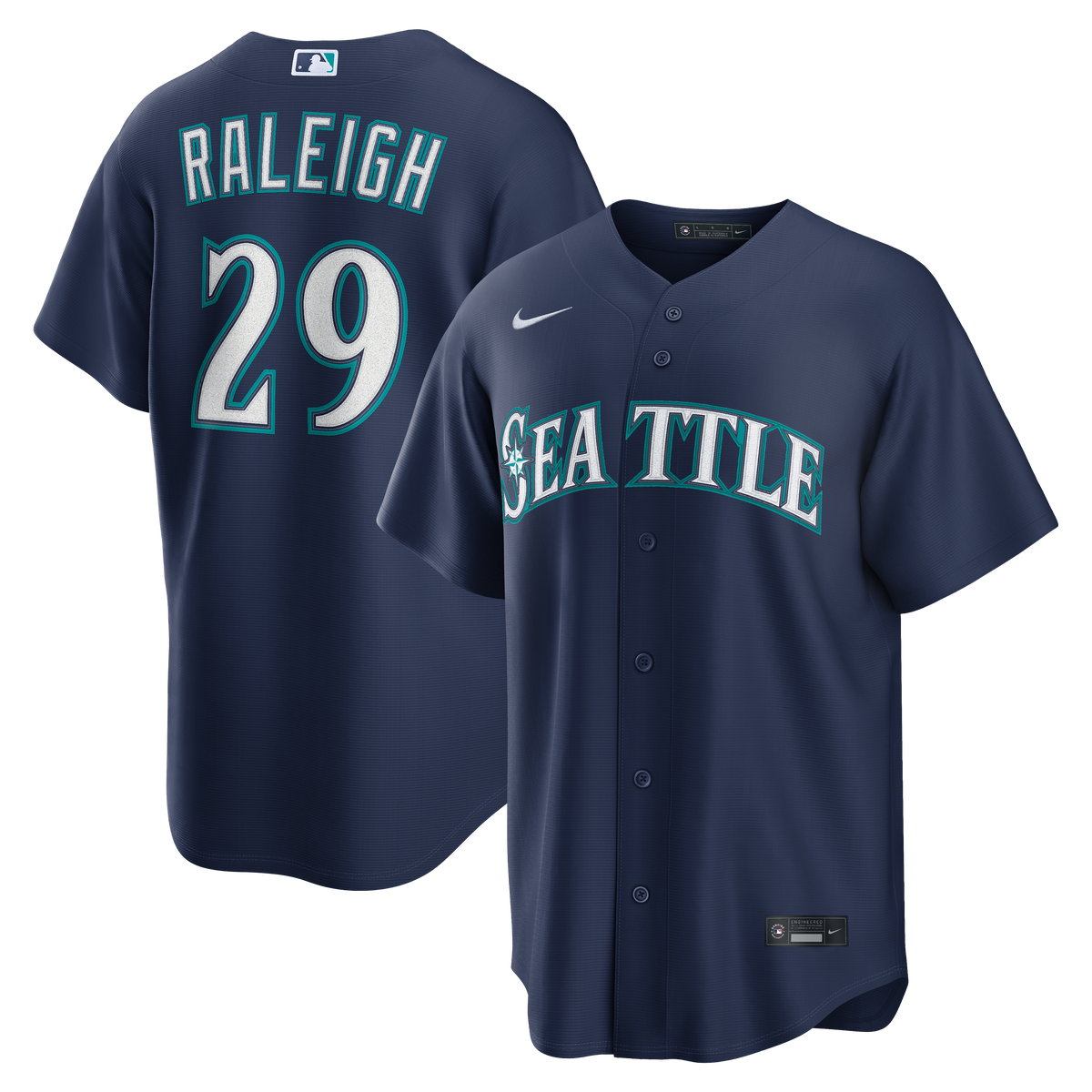 Seattle Mariners Cal Raleigh Nike Cream Alternate Replica Jersey