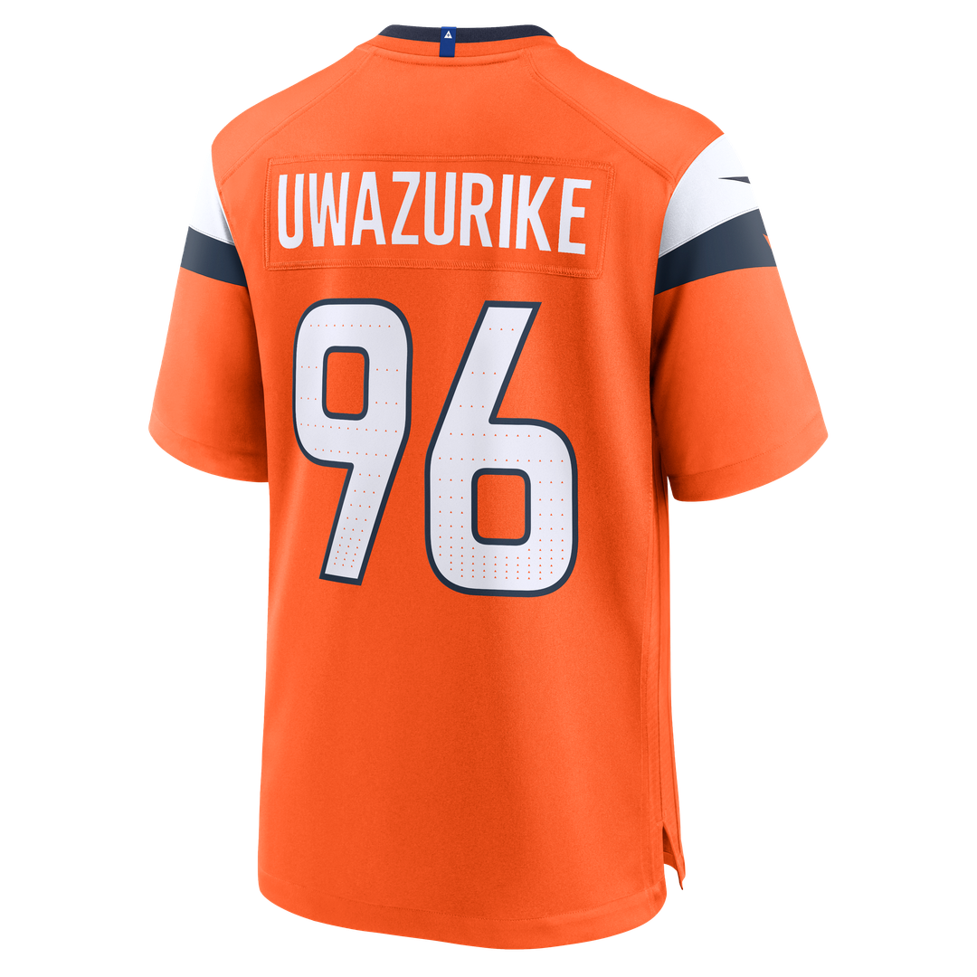 Eyioma Uwazurike Denver Broncos Nike Orange Team Game Jersey