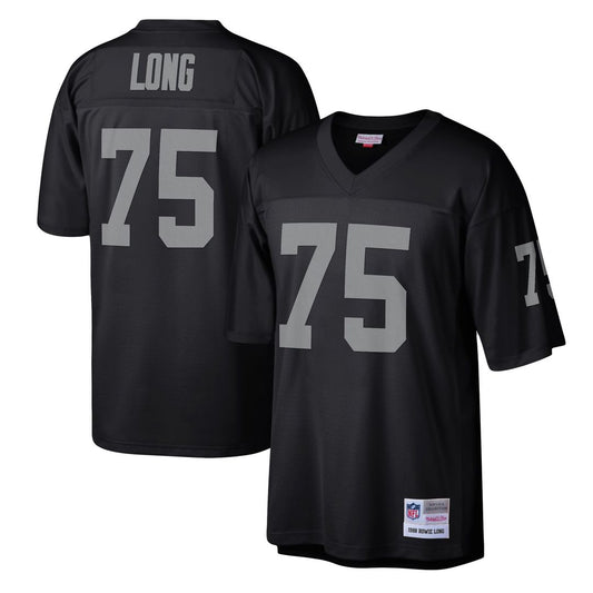 Howie Long Las Vegas Raiders Mitchell & Ness Black Legacy Replica Jersey