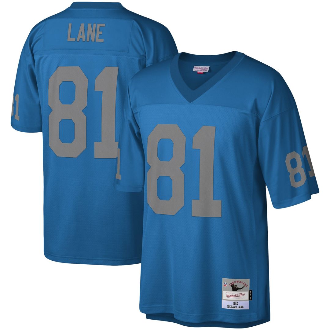 Richard Lane Detroit Lions Mitchell & Ness Blue Legacy Replica Jersey
