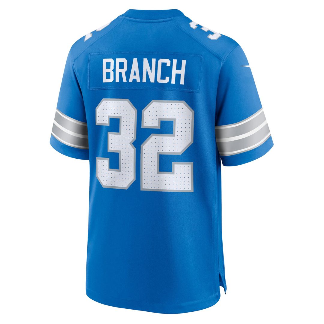 Brian Branch Detroit Lions Nike Blue Game Jersey