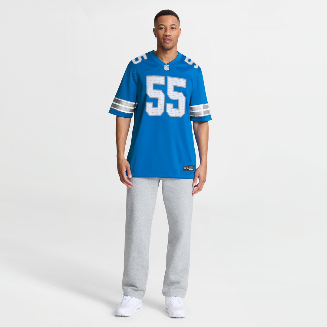 Derrick Barnes Detroit Lions Nike Blue Team Game Jersey
