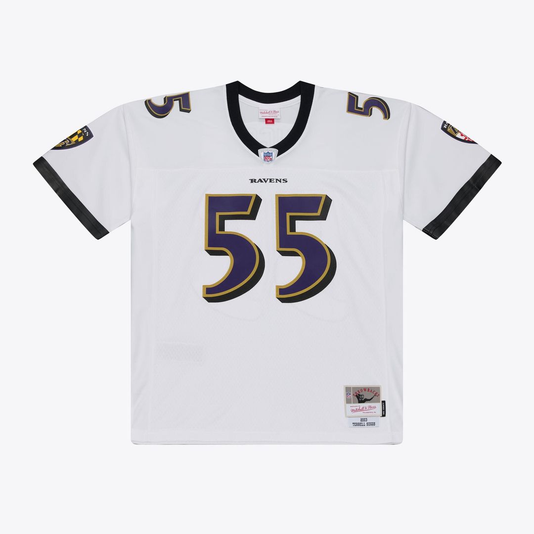 Terrell Suggs Baltimore Ravens Mitchell & Ness Purple 2003 Legacy Replica Jersey
