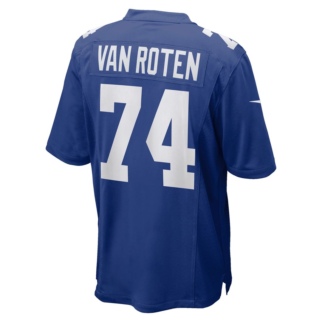 Greg Van Roten New York Giants Nike Royal Team Game Jersey