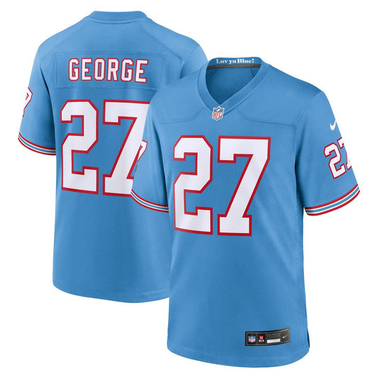 Eddie George Tennessee Titans Nike Light Blue Retired Player Alternate Game Jersey