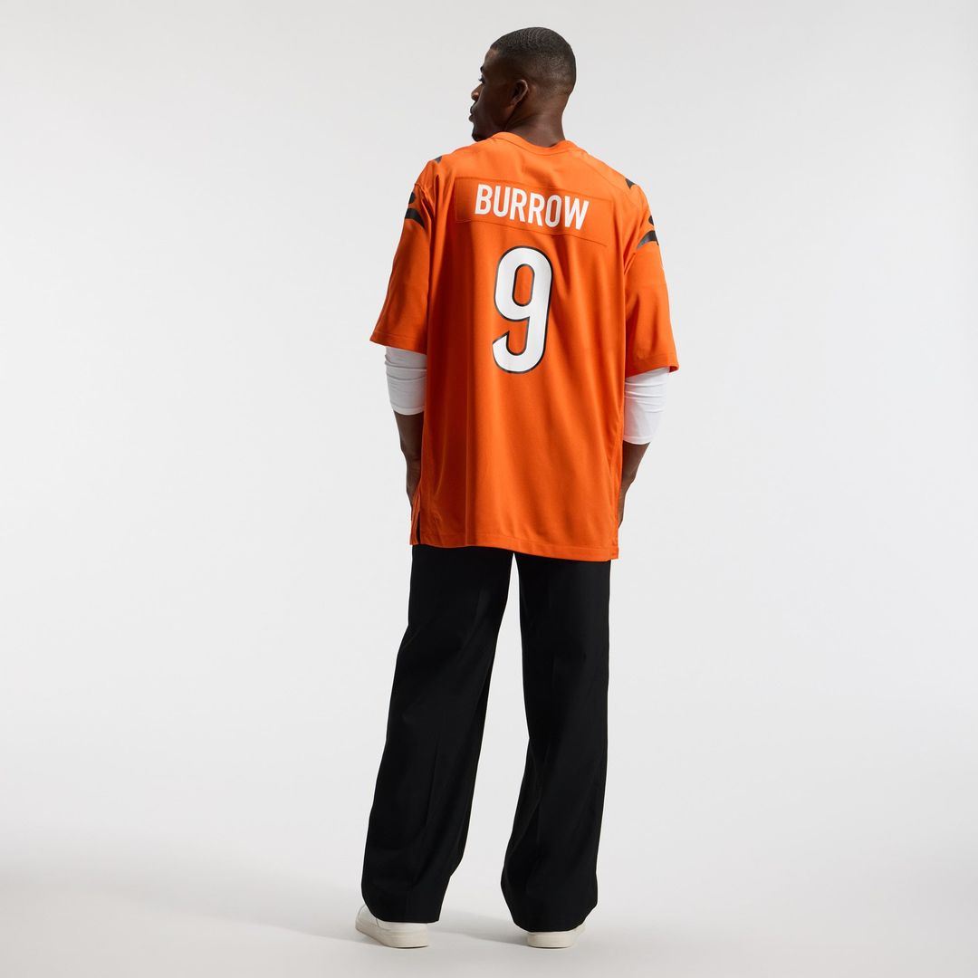Joe Burrow Cincinnati Bengals Nike Orange Alternate Game Jersey