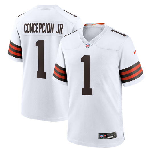 KC Concepcion Jr. Cleveland Browns Nike White Game Jersey