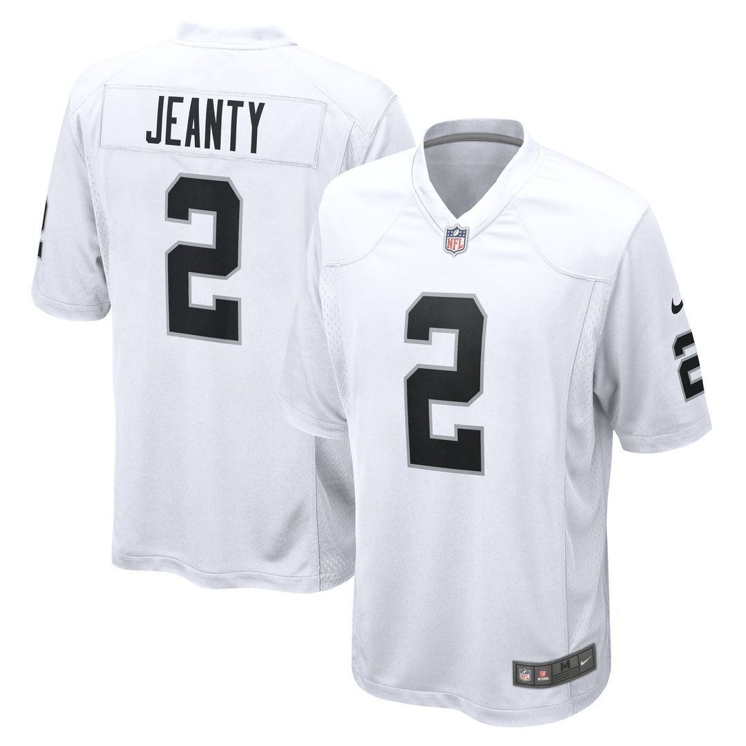 Ashton Jeanty Las Vegas Raiders Nike White Game Jersey