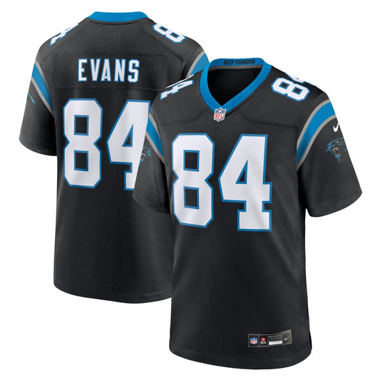 Mitchell Evans Carolina Panthers Nike Black Team Game Jersey