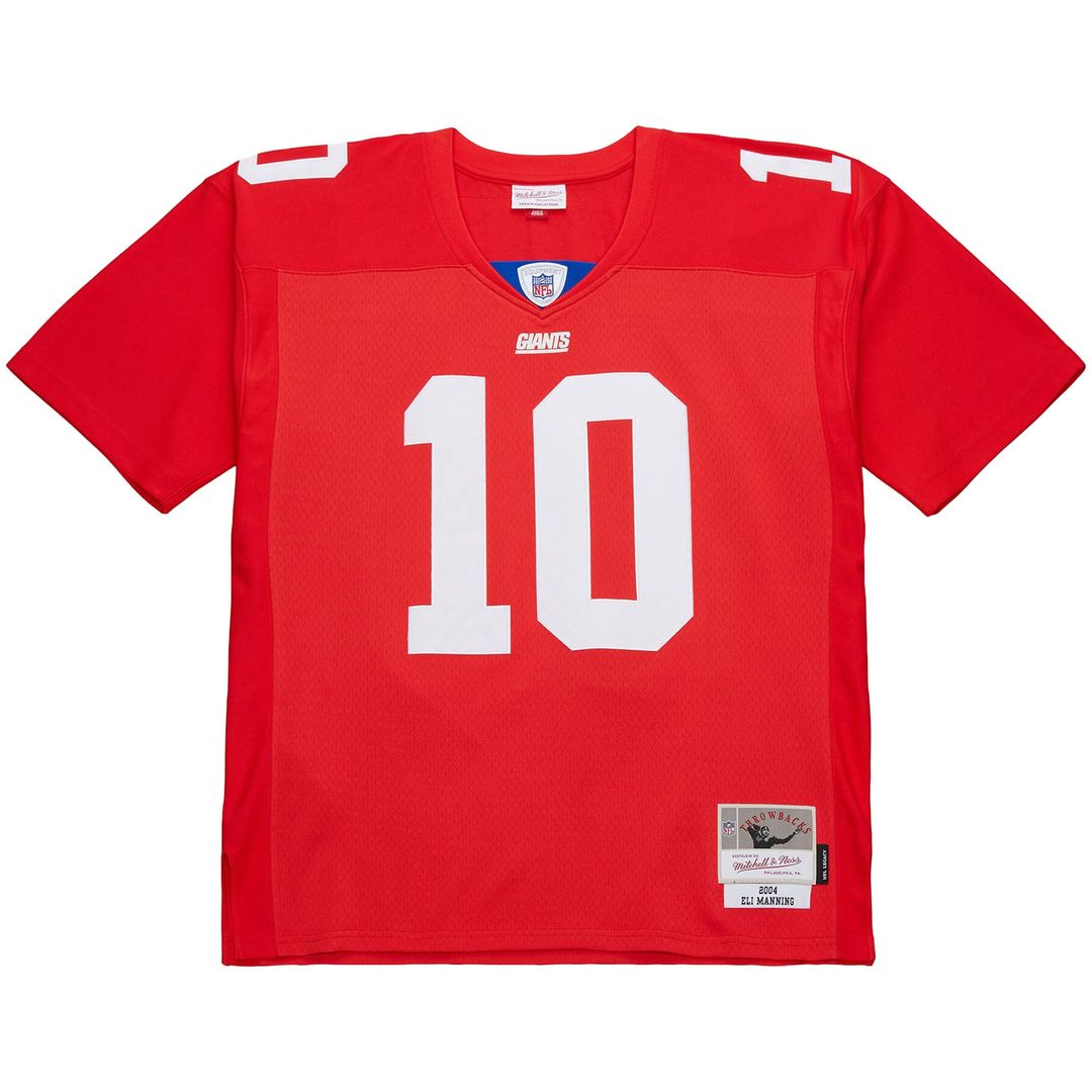 Eli Manning New York Giants Mitchell & Ness Red 2004 Team Legacy Retired Player Big & Tall Jersey