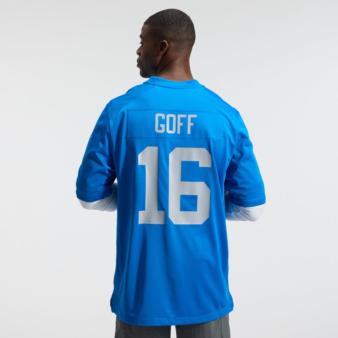 Jared Goff Detroit Lions Nike Blue Alternate Game Jersey