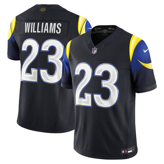 Kyren Williams Los Angeles Rams Nike Dark Blue Rivalries Collection Stitched Limited Jersey