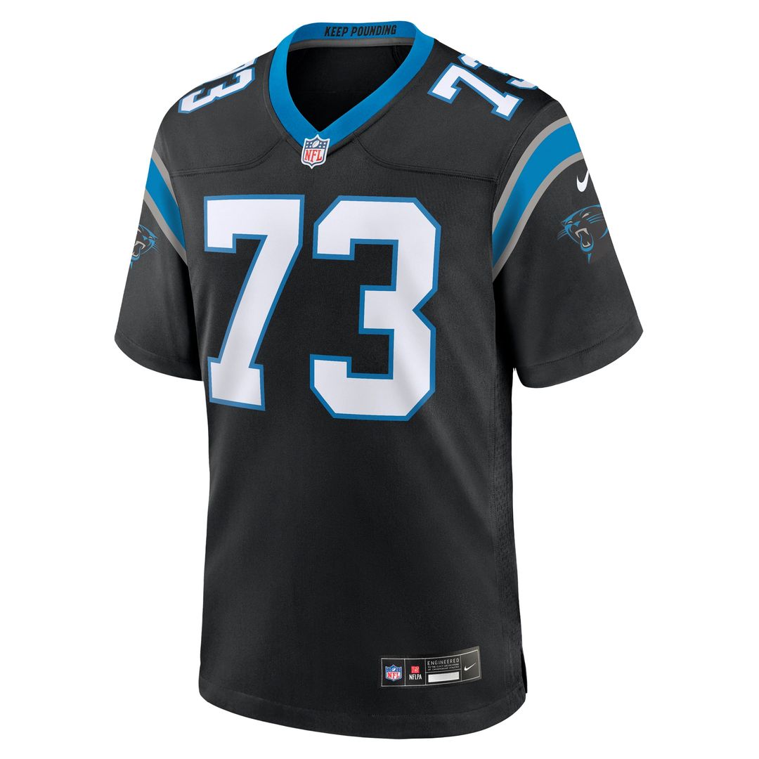 Rashard Lawrence Carolina Panthers Nike Black Game Jersey