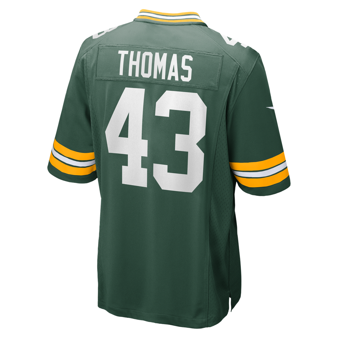 Kiondre Thomas Green Bay Packers Nike Green Game Player Jersey