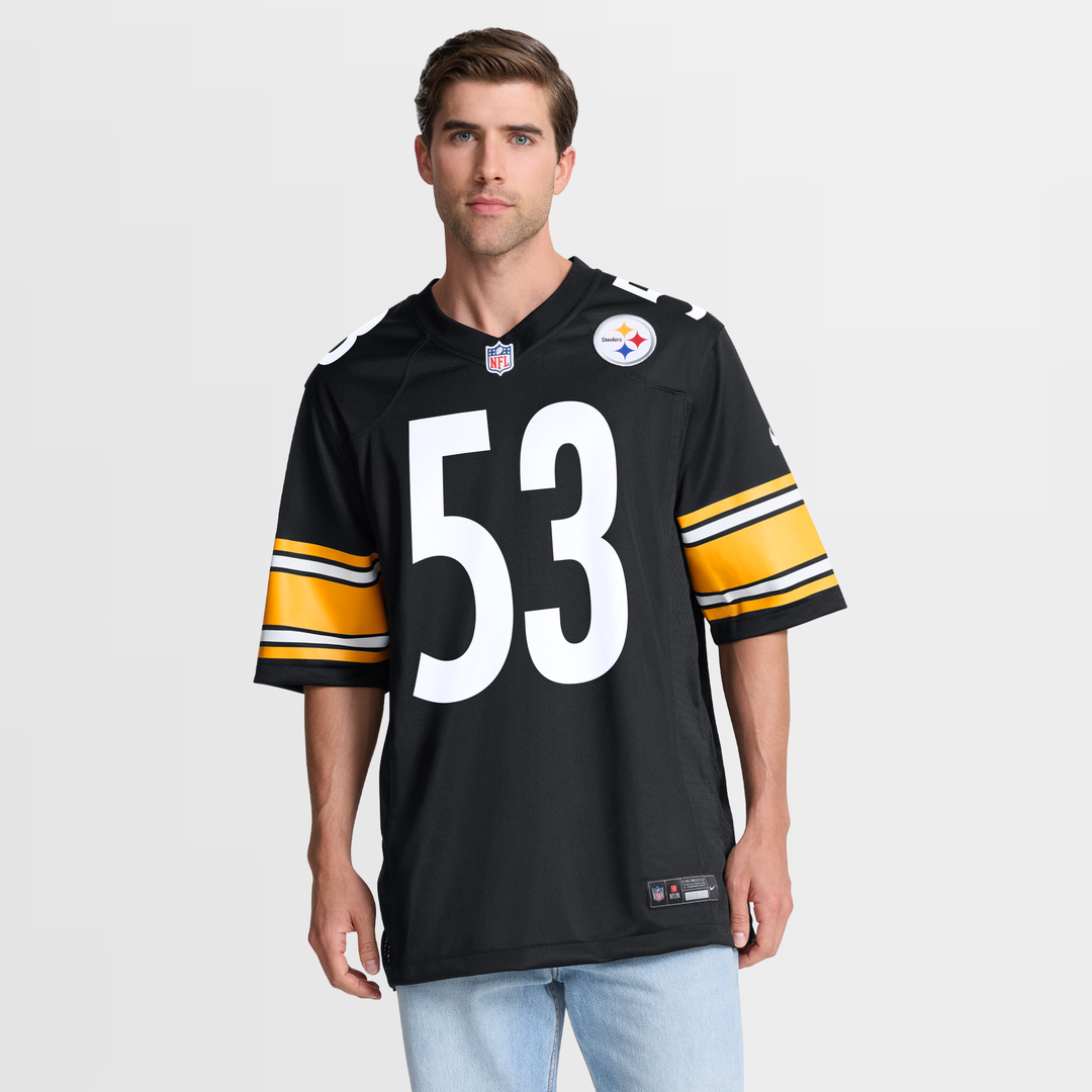 JaWhaun Bentley Pittsburgh Steelers Nike Black Team Game Jersey