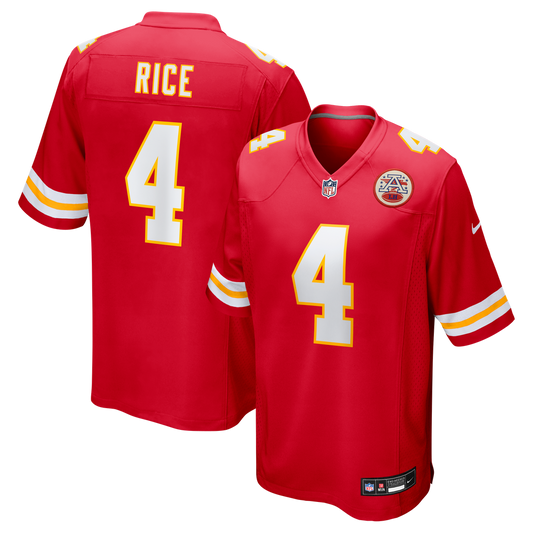 Rashee Rice Kansas City Chiefs Nike Red Game Jersey