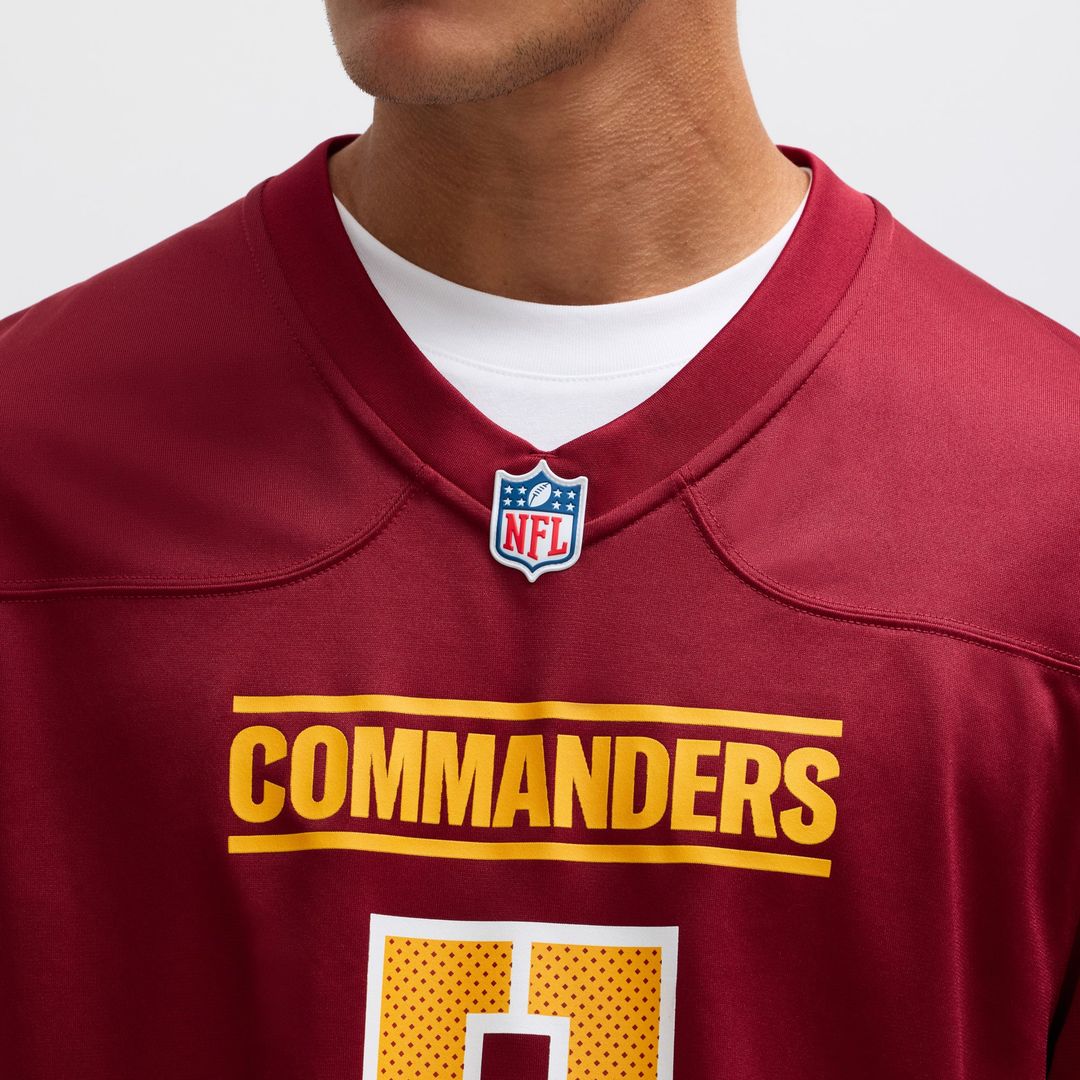 Jayden Daniels Washington Commanders Nike White Player Game Jersey