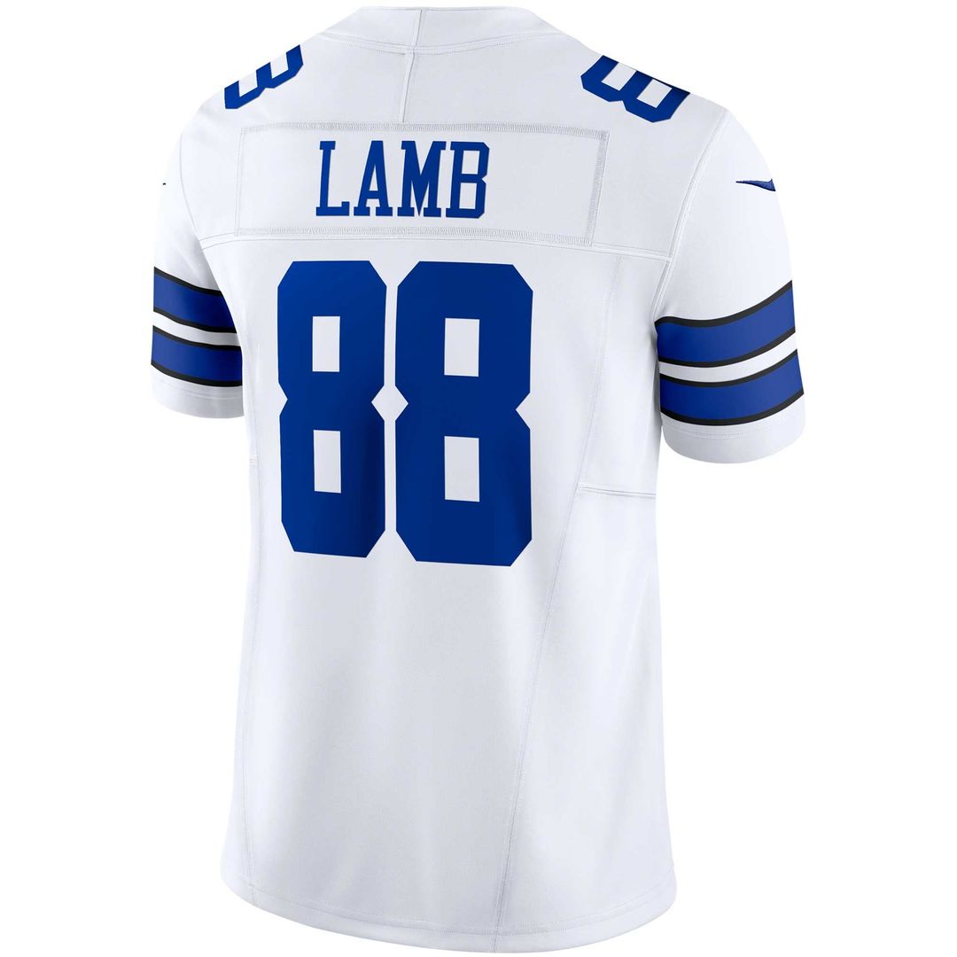 CeeDee Lamb Dallas Cowboys Nike White Vapor F.U.S.E. Limited Jersey