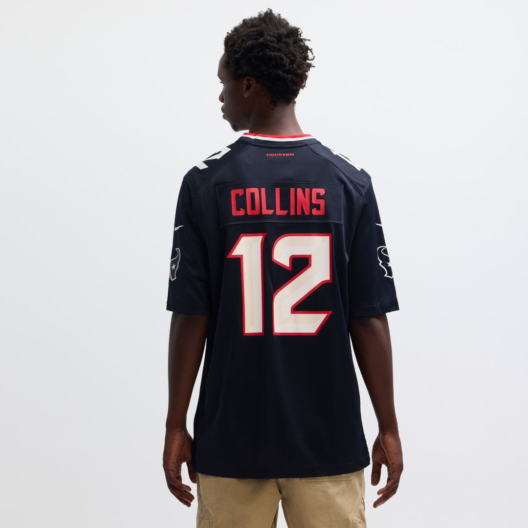 Nico Collins Houston Texans Nike Navy Game Jersey