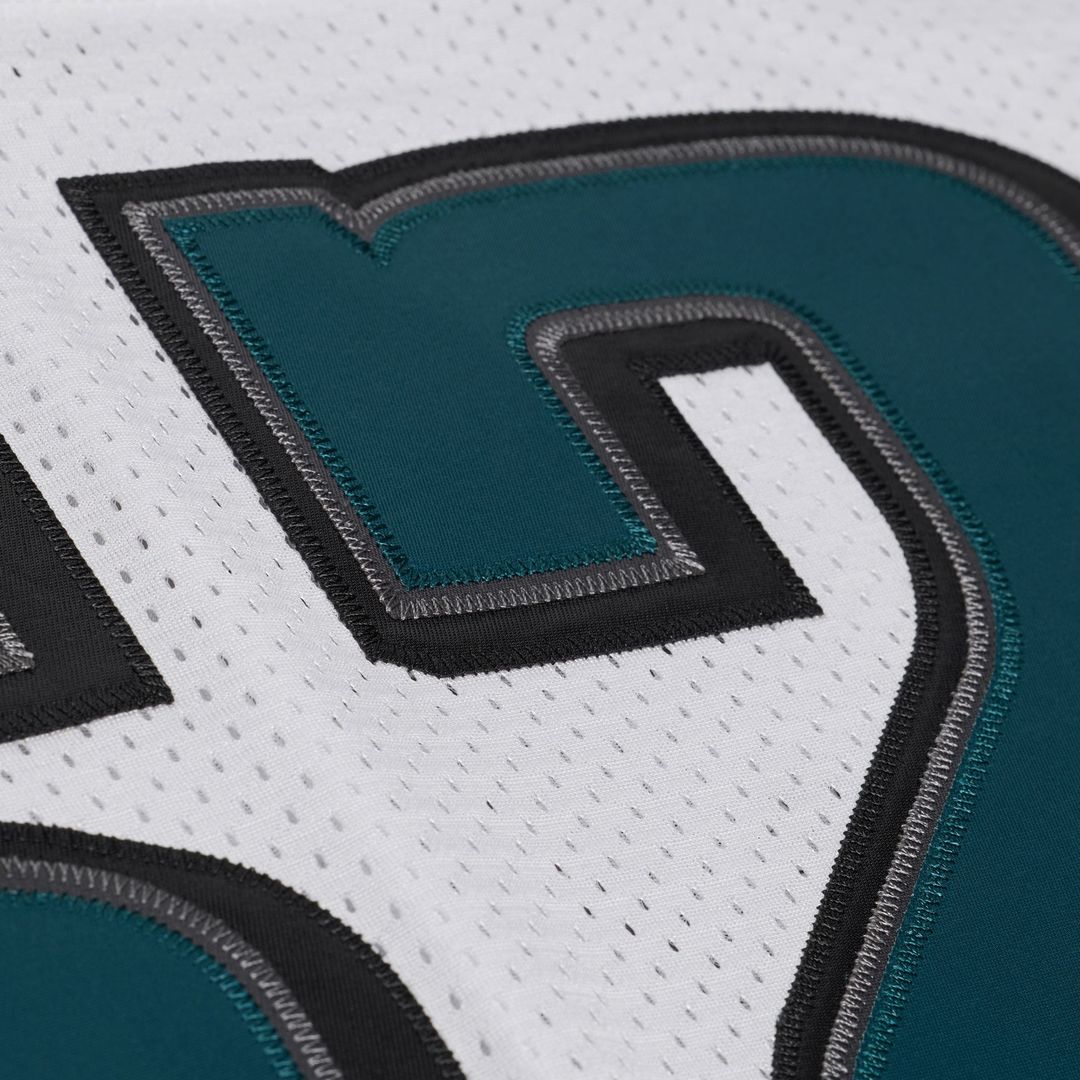 Jason Kelce Philadelphia Eagles Mitchell & Ness White 2011 Authentic Throwback Jersey
