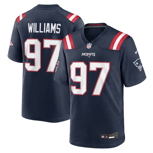 Milton Williams New England Patriots Nike Navy Team Game Jersey