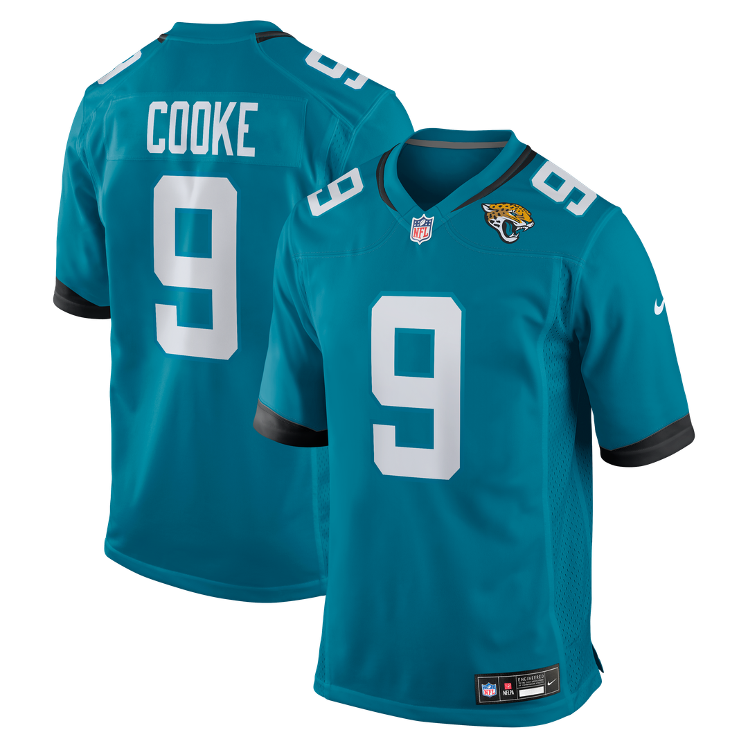 Logan Cooke Jacksonville Jaguars Nike Teal Game Jersey