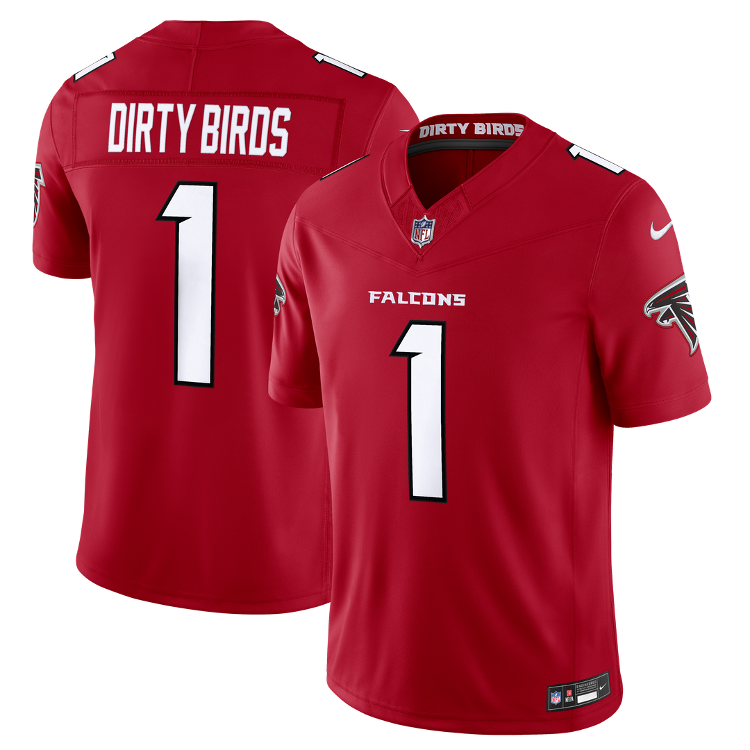 Dirty Birds Atlanta Falcons Nike Red Team Vapor F.U.S.E. Stitched Limited Jersey