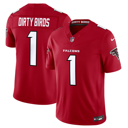 Dirty Birds Atlanta Falcons Nike Red Team Vapor F.U.S.E. Stitched Limited Jersey