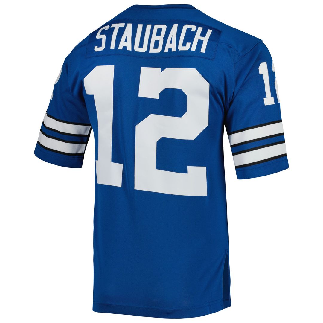 Roger Staubach Dallas Cowboys 1971 Mitchell & Ness Royal Authentic Throwback Retired Player Jersey