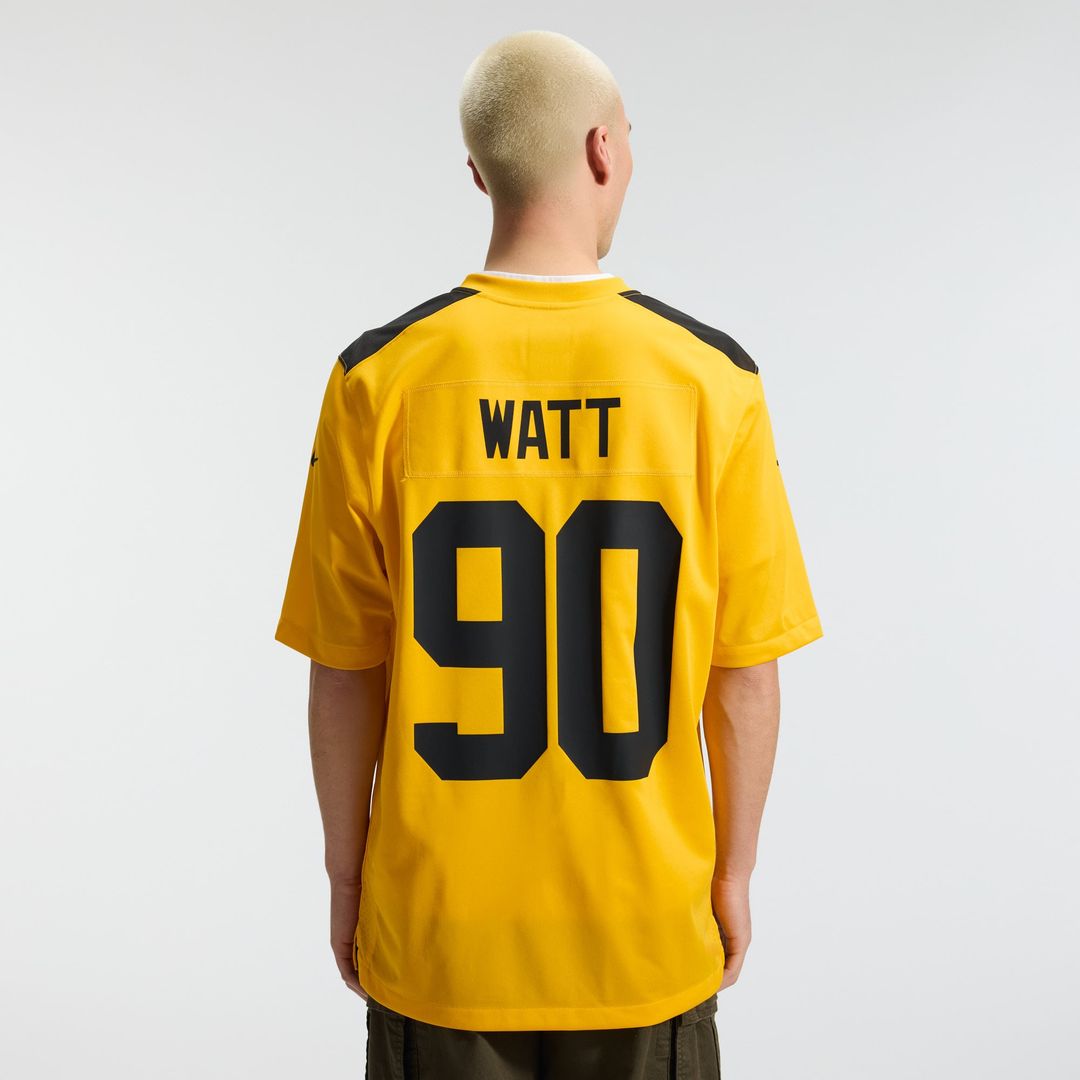 T.J. Watt Pittsburgh Steelers Nike Gold Alternate 1933 Throwback Game Jersey