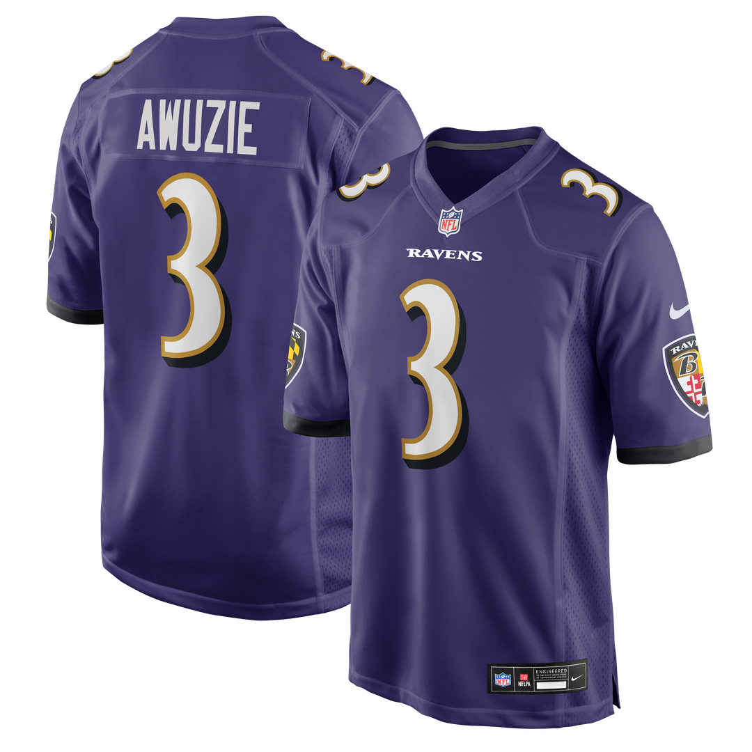 Chidobe Awuzie Baltimore Ravens Nike Purple Team Game Jersey