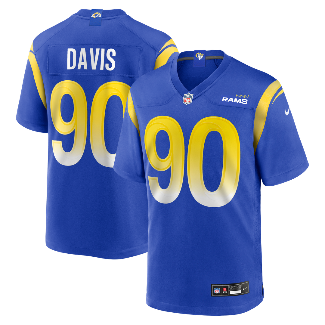 Tyler Davis Los Angeles Rams Nike Royal Team Game Jersey