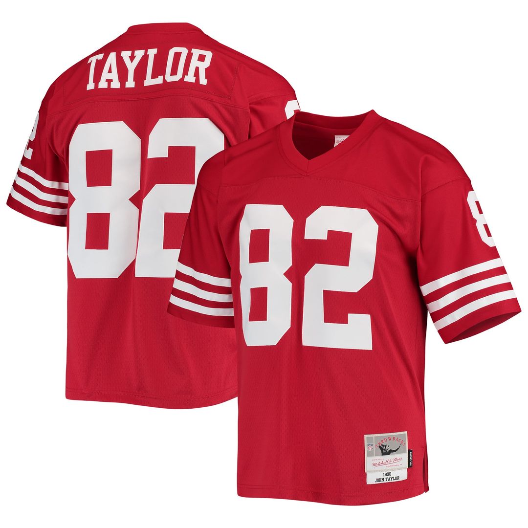 John Taylor San Francisco 49ers Mitchell & Ness Scarlet Legacy Replica Jersey