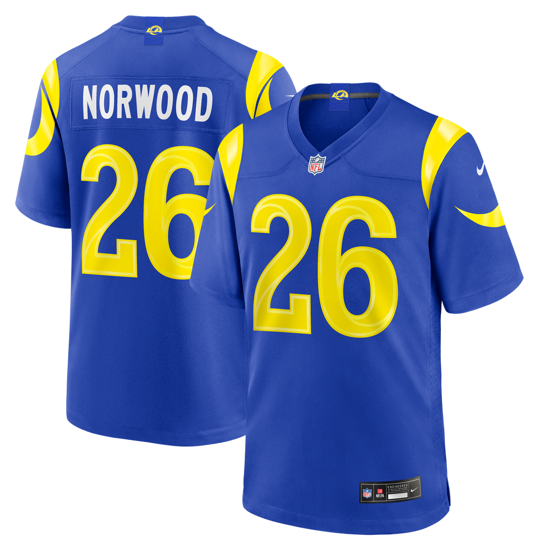 Drey Norwood Los Angeles Rams Nike Royal Game Jersey