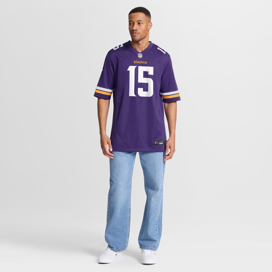 Dallas Turner Minnesota Vikings Nike Purple Player Game Jersey
