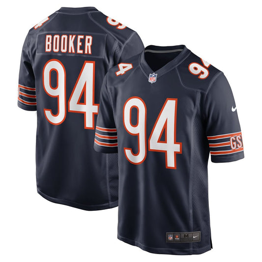 Austin Booker Chicago Bears Nike Navy Game Jersey