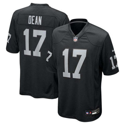 Nakobe Dean Las Vegas Raiders Nike Black Team Game Jersey