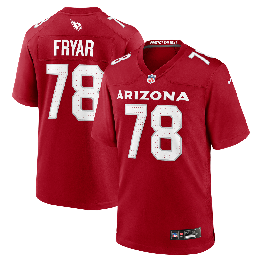 Josh Fryar Arizona Cardinals Nike Cardinal Team Game Jersey