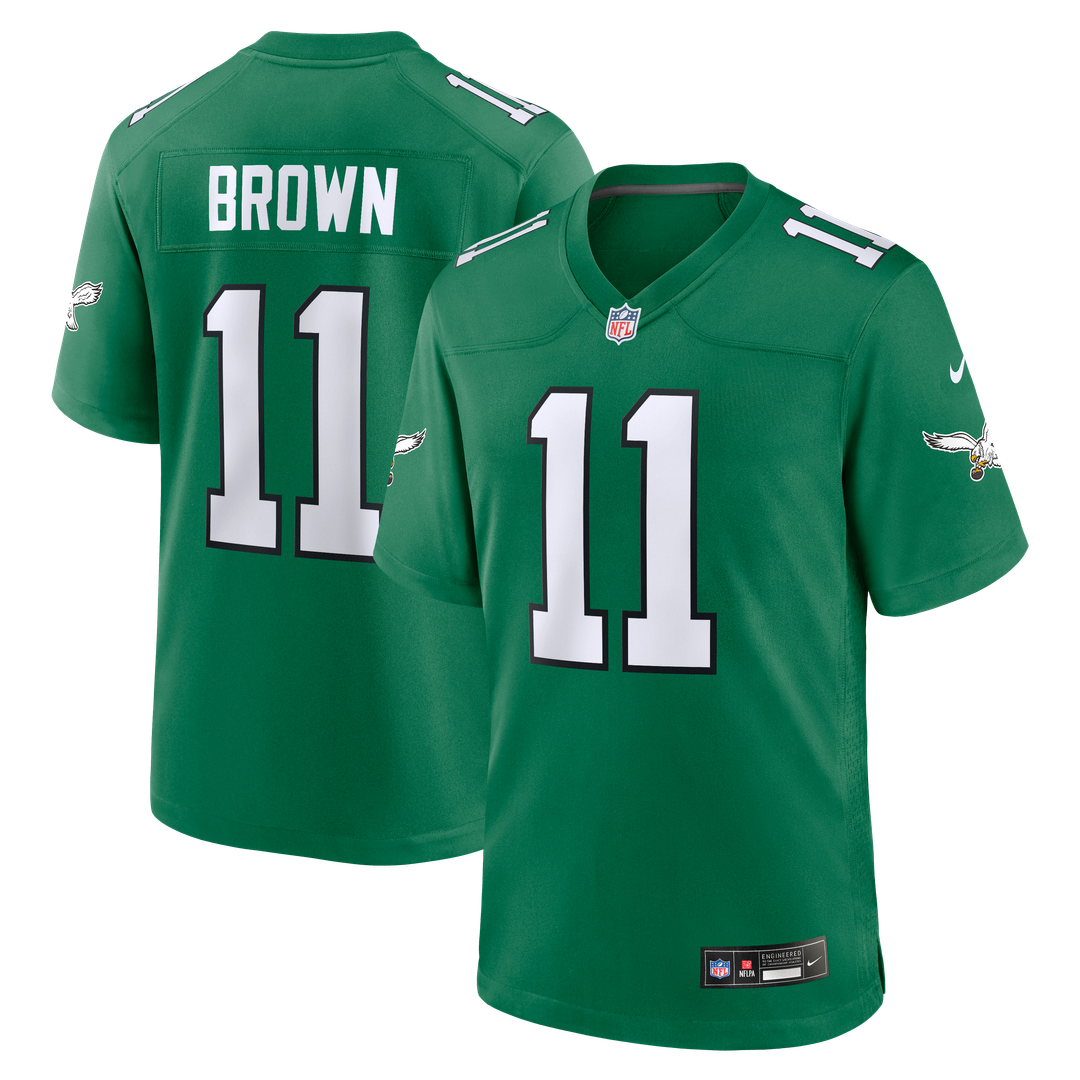 A.J. Brown Philadelphia Eagles Nike Kelly Green Alternate Game Player Jersey