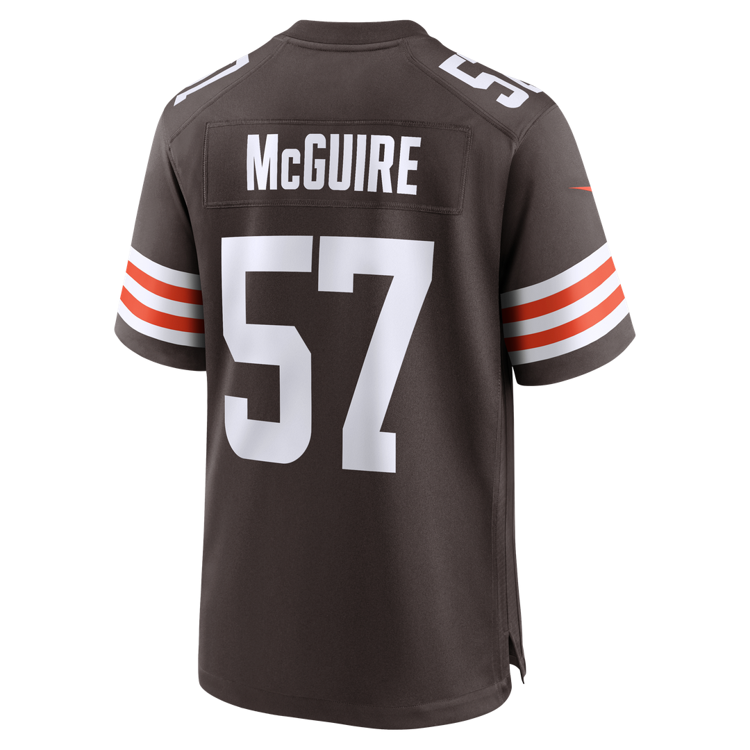 Isaiah McGuire Cleveland Browns Nike Brown Team Game Jersey