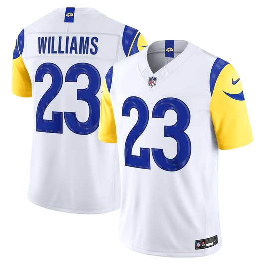 Kyren Williams Los Angeles Rams Nike White Vapor F.U.S.E. Stitched Limited Jersey