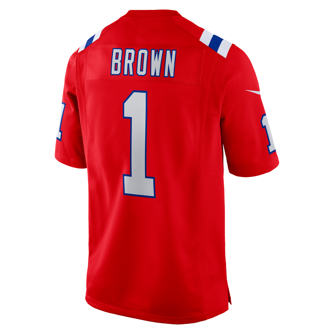 A.J. Brown New England Patriots Nike Navy Team Game Jersey